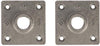 SQFL-1-2 SQUARE FLANGE 1 IN BLACK