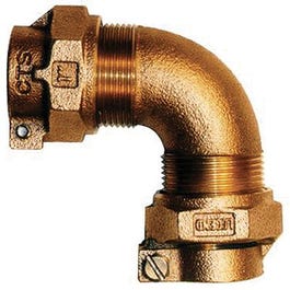 Water Service Elbow, Lead-Free, CTS PAK x PAK, 1-In.