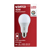 Satco S11790 5 Watt A19 LED Medium Base CCT Selectable 120 Volt White Finish